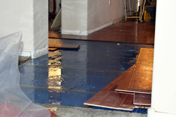 Professional Burst Pipe Cleanup technician working in Turner, ME
